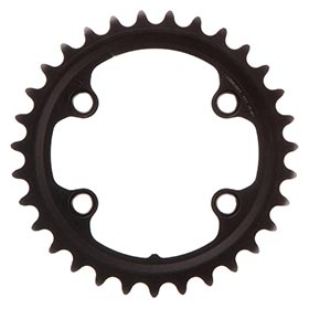 Shimano GRX FC-RX810 2x11, Chainring, Teeth: 31, Speed: 11, BCD: 80, Bolts: 4, Inner, Aluminum, Black