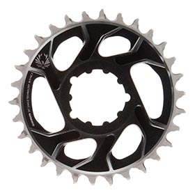 SRAM Eagle, Chainring, Teeth: 30, Speed: 11/12, BCD: Direct Mount, Aluminum, Grey, 6mm