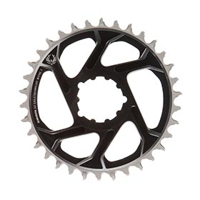 SRAM Eagle, Chainring, Teeth: 34, Speed: 11/12, BCD: Direct Mount, Aluminum, Lunar/Polar Grey, 6mm