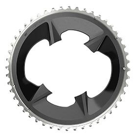 SRAM Rival D1 2x 107mm, Chainring, Teeth: 48, Speed: 12, BCD: 107mm, Bolts: 4, Aluminum, Black