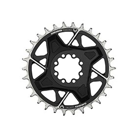 SRAM Eagle T-Type DM X0 3mm Offset, Chainring, Teeth: 30, Speed: 12, BCD: Direct Mount, Aluminum, Black