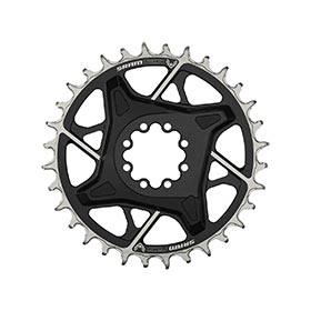 SRAM Eagle T-Type DM X0 3mm Offset, Chainring, Teeth: 32, Speed: 12, BCD: Direct Mount, Aluminum, Black