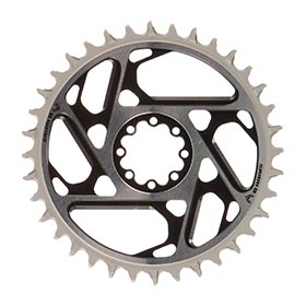 SRAM Eagle T-Type DM XX SL 0mm Offset, Chainring, Teeth: 36, Speed: 12, BCD: Direct Mount, Aluminum, Black