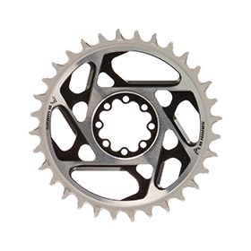 SRAM Eagle T-Type DM XX SL 3mm Offset, Chainring, Teeth: 32, Speed: 12, BCD: Direct Mount, Aluminum, Black