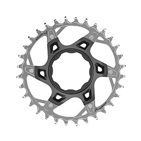 SRAM XX T-Type TQ, Chainring, Teeth: 32, Speed: 12, BCD: Direct Mount, Aluminum/Steel, Silver