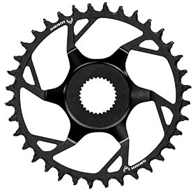 SRAM Bosch DU38 T-Type, Chainring, Teeth: 36, Speed: 12, BCD: Direct Mount Bosch DU38, Steel, Black