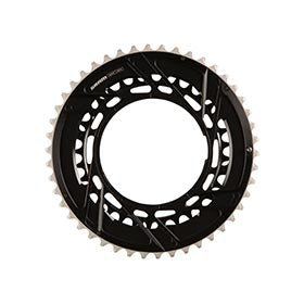 SRAM Force E1 2x Thread Mount, Chainring, Teeth: 46/33, Speed: 12, BCD: Thread Mount, Black