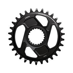 Shimano XT SM-CRM86, Chainring, Teeth: 30, Speed: 12, Front, Aluminum, Black, ISMCRM86A0