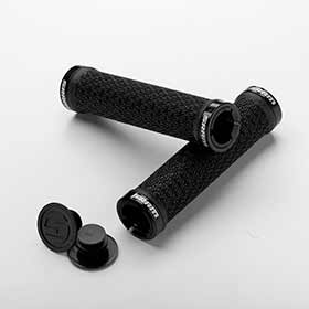 SRAM Lock-On, Grips, 130mm, Black, Pair