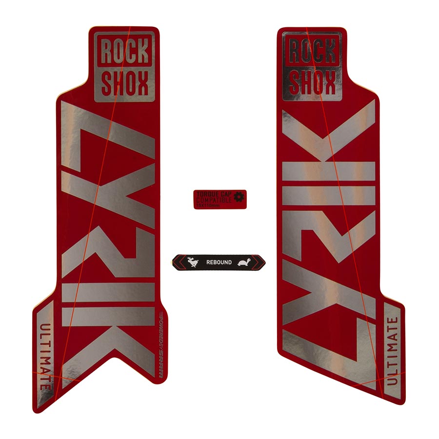 RockShox, Lyrik Ultimate Decal Kit, Matte Copper for Gloss Black Lowers